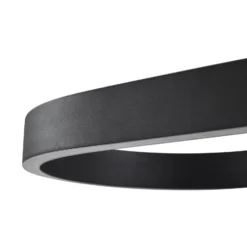 Lámpara colgante LED inteligente Lucande Melinay, negro, CCT, Tuya