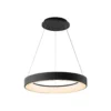 Lámpara colgante LED inteligente Niseko II, 38 cm, negra, CCT, atenuable