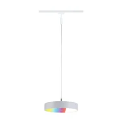 Lámpara colgante LED inteligente Paulmann URail Hildor, blanco señal, ZigBee