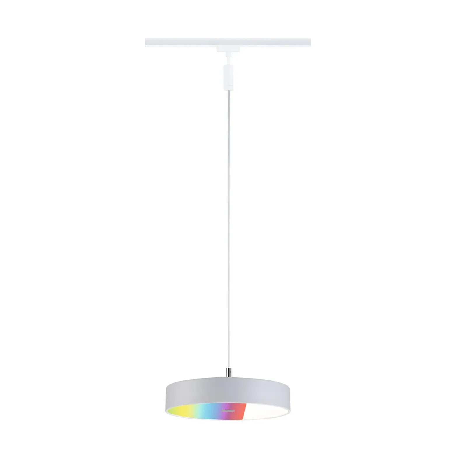 Lámpara colgante LED inteligente Paulmann URail Hildor, blanco señal, ZigBee