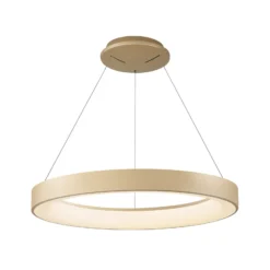 Lámpara colgante LED inteligente Niseko II, Ø 50 cm, color dorado, CCT
