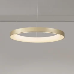 Lámpara colgante LED inteligente Niseko II, Ø 50 cm, color dorado, CCT