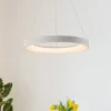 Lámpara colgante LED inteligente Niseko II, Ø 38 cm, blanca, CCT, atenuable