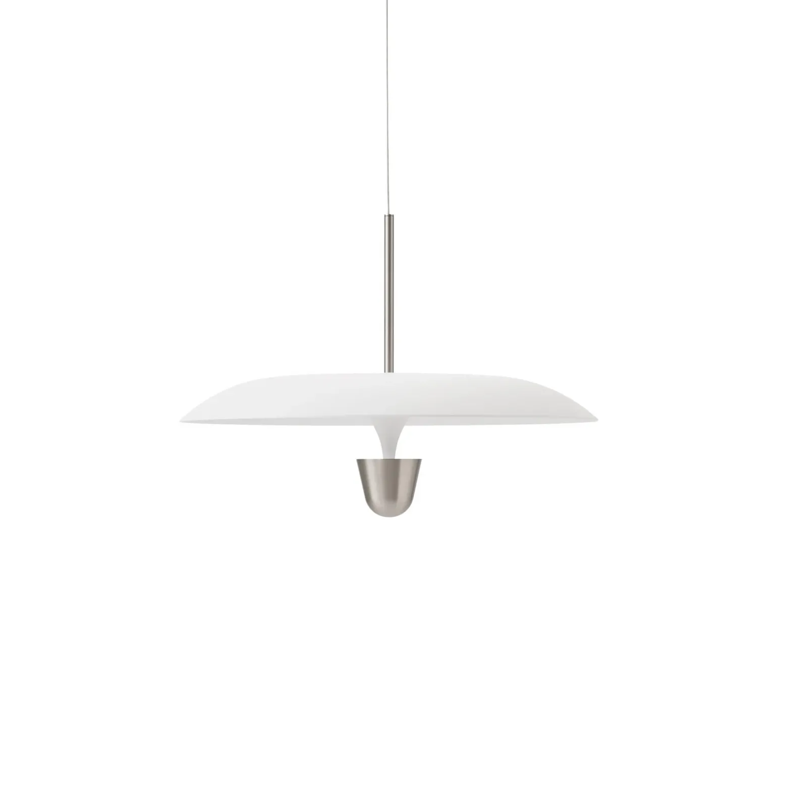 Lámpara colgante LED «Kantarell» de New Works, Ø 55 cm, níquel