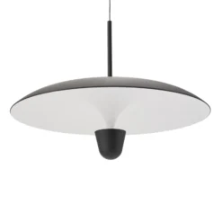 Lámpara colgante LED «Kantarell» de New Works, Ø 55 cm, negra