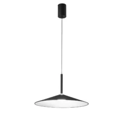 Lámpara colgante LED Khan, negra, Ø 48 cm, metal, CCT