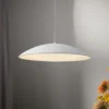 Lámpara colgante LED LENTE, blanca, Ø 50 cm, metal, Switchdim