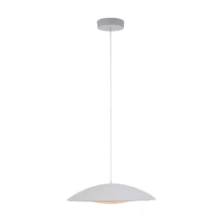 Lámpara colgante LED LENTE, blanca, Ø 50 cm, metal, Switchdim