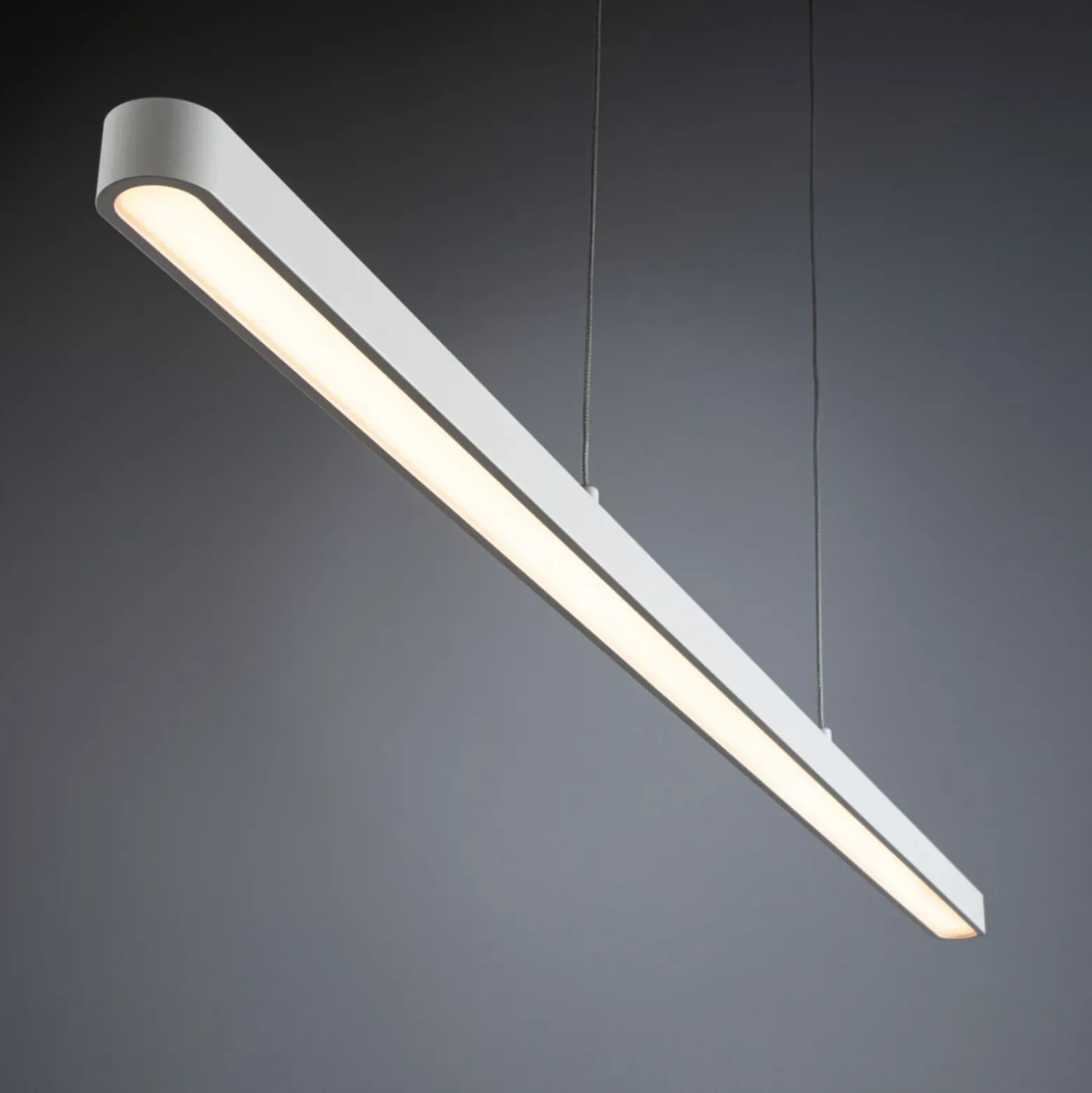 Lámpara colgante LED Lento de Paulmann, blanca, 100 cm, luz hacia arriba/abajo,