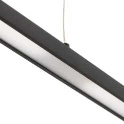Lámpara colgante LED Lento de Paulmann, negra, 100 cm, luz hacia arriba/abajo,