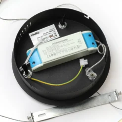 Lámpara colgante LED Lindby Davian, color latón, 49 cm, atenuable