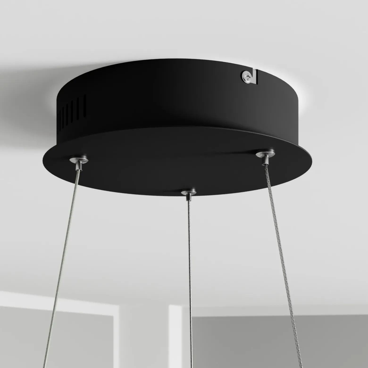 Lámpara colgante LED Lindby Davian, color latón, 49 cm, atenuable