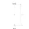 Lámpara colgante LED Lindby Lumaro, blanca, Ø 6,2 cm, 48V, atenuable