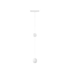 Lámpara colgante LED Lindby Lumaro, blanca, Ø 6,2 cm, 48V, atenuable