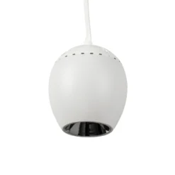 Lámpara colgante LED Lindby Lumaro, blanca, Ø 6,2 cm, 48V, atenuable