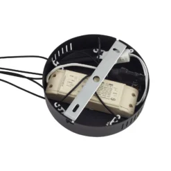 Lámpara colgante LED Lindby Norvind, 10 luces, negro, atenuable.