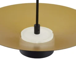 Lámpara colgante LED Lindby Norvind, 10 luces, negro, atenuable.
