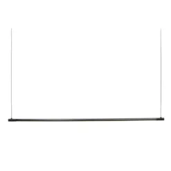 Lámpara colgante LED LOOM DESIGN Straw 150, negra, aluminio