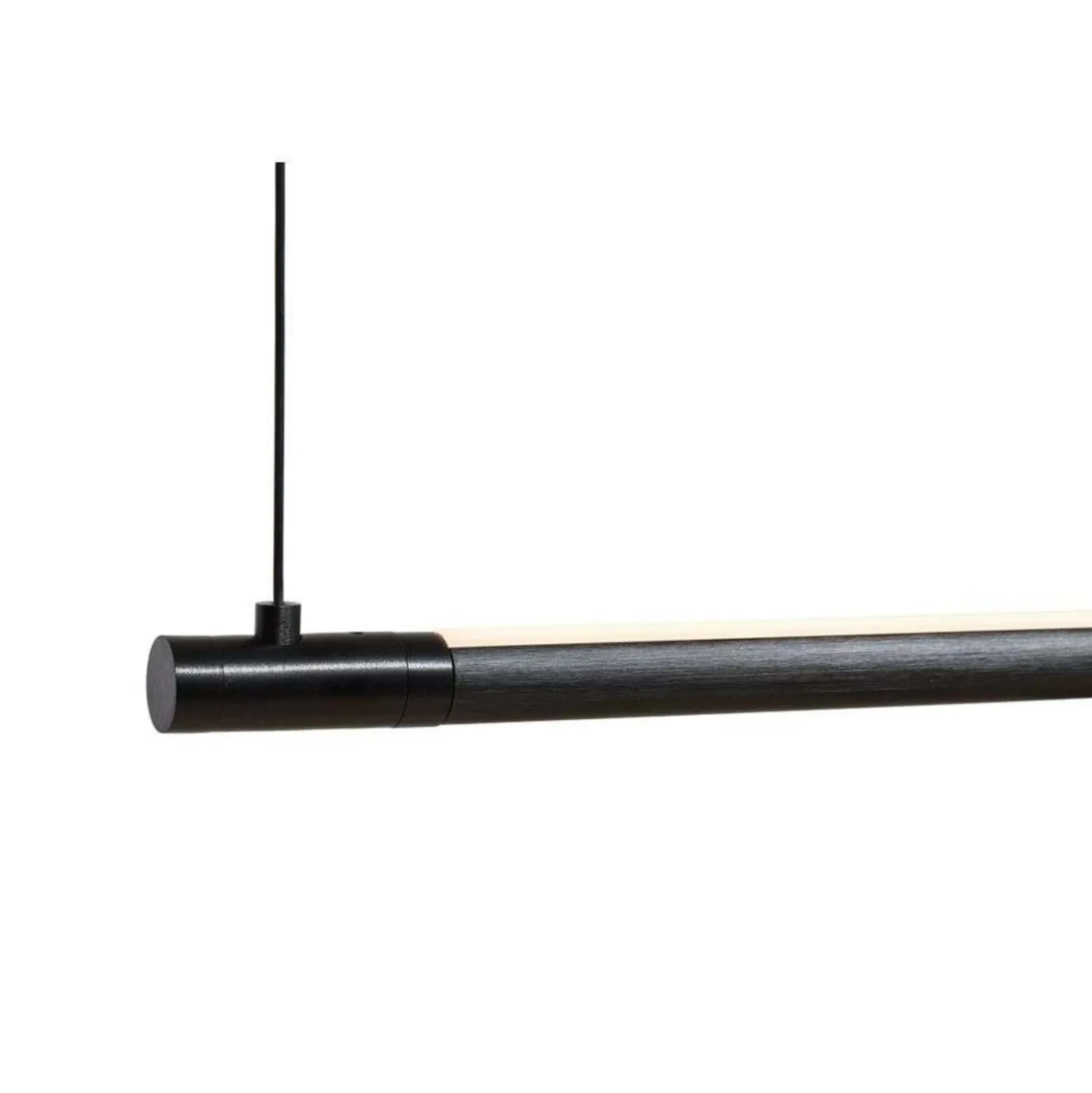 Lámpara colgante LED LOOM DESIGN Straw 150, negra, aluminio