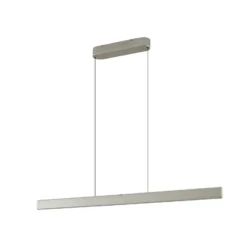 Lámpara colgante LED Lucande Arvon, color aluminio, 117 cm, atenuable, CCT