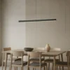 Lámpara colgante LED Lucande Arvon, negra, 117 cm, atenuable, CCT