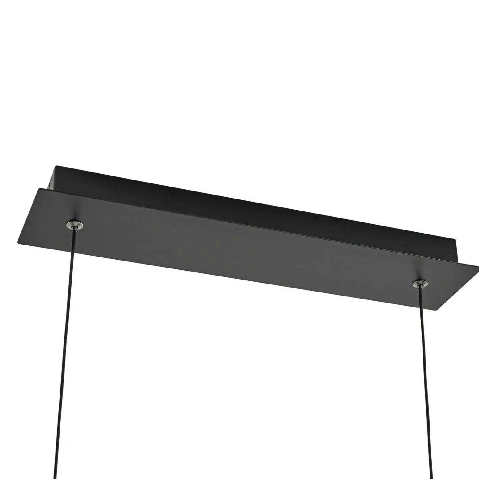 lámpara colgante LED Lucande Alevia, negro/dorado, CCT