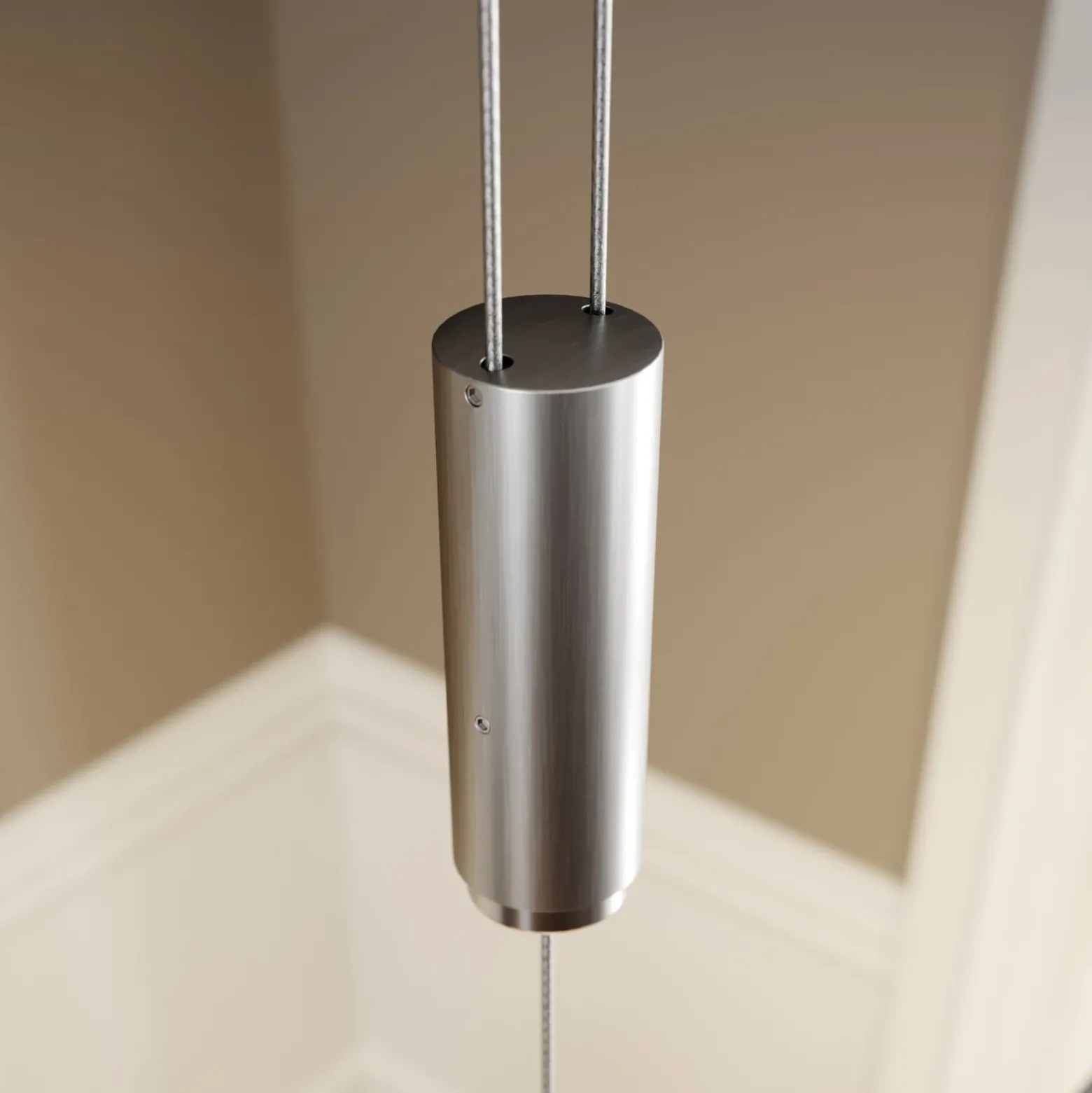 Lámpara colgante LED Lucande Arnik, 120 cm, color níquel, atenuable