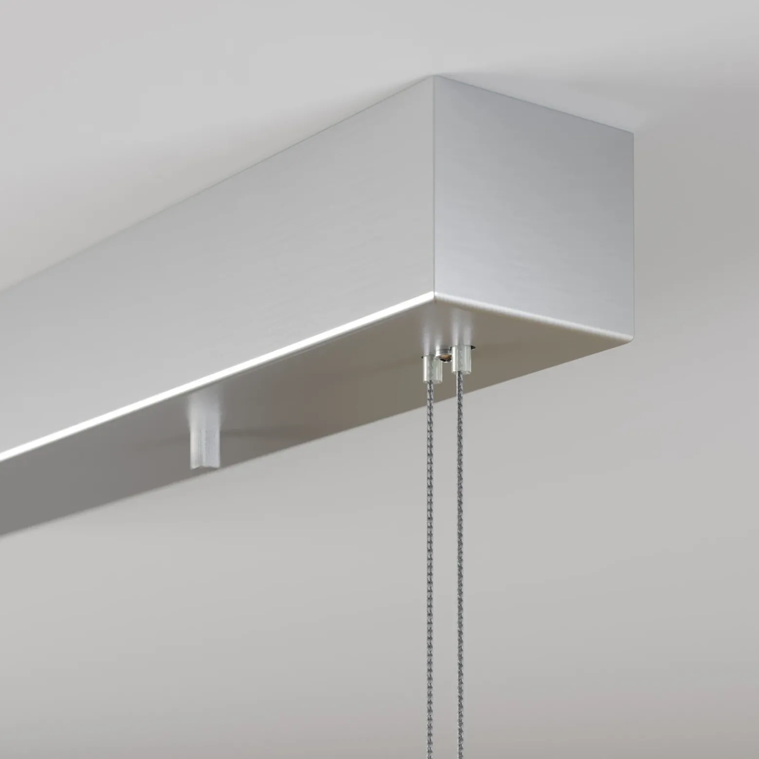 Lámpara colgante LED Lucande Arnik, 140 cm, color níquel, atenuable