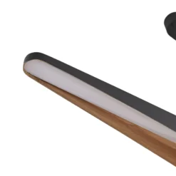 Lámpara colgante LED Lucande Clavit, negra, 140 cm, atenuable