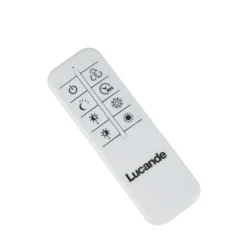 Lámpara colgante LED Lucande Daelor, negro/aluminio, CCT, atenuable