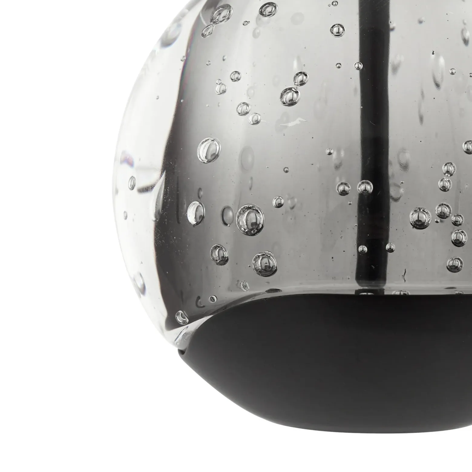 Lámpara colgante LED Lucande Hayley, negra, 9 luces, cristal