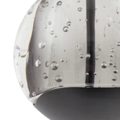 Lámpara colgante LED Lucande Hayley, negra, 5 luces, alargada