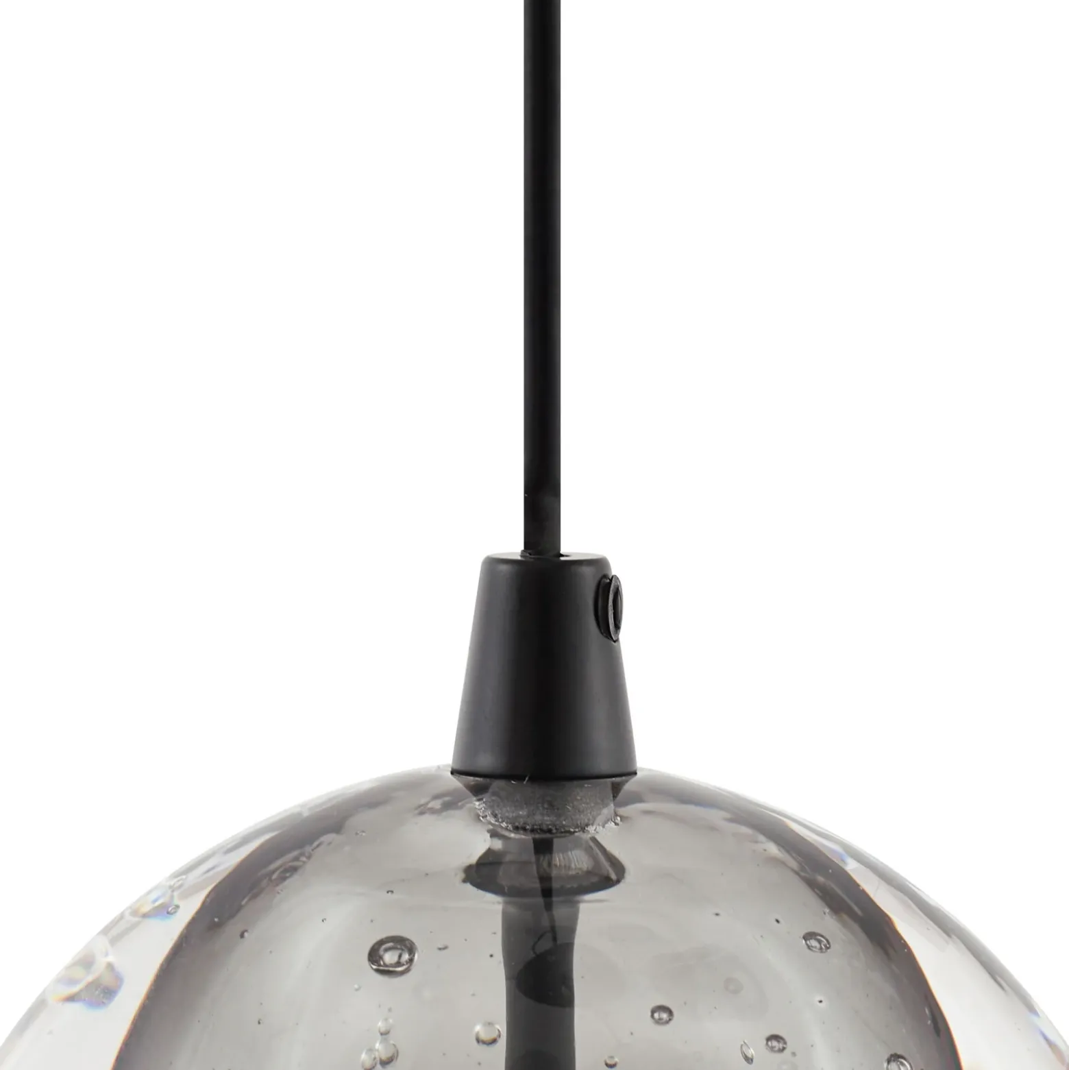 Lámpara colgante LED Lucande Hayley, negra, 5 luces, alargada