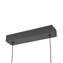 Lámpara colgante LED Lucande Martis, ámbar, 4 luces, atenuable