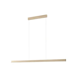 Lámpara colgante LED Lucande Mylosh, dorada, 150 cm, CCT, atenuable