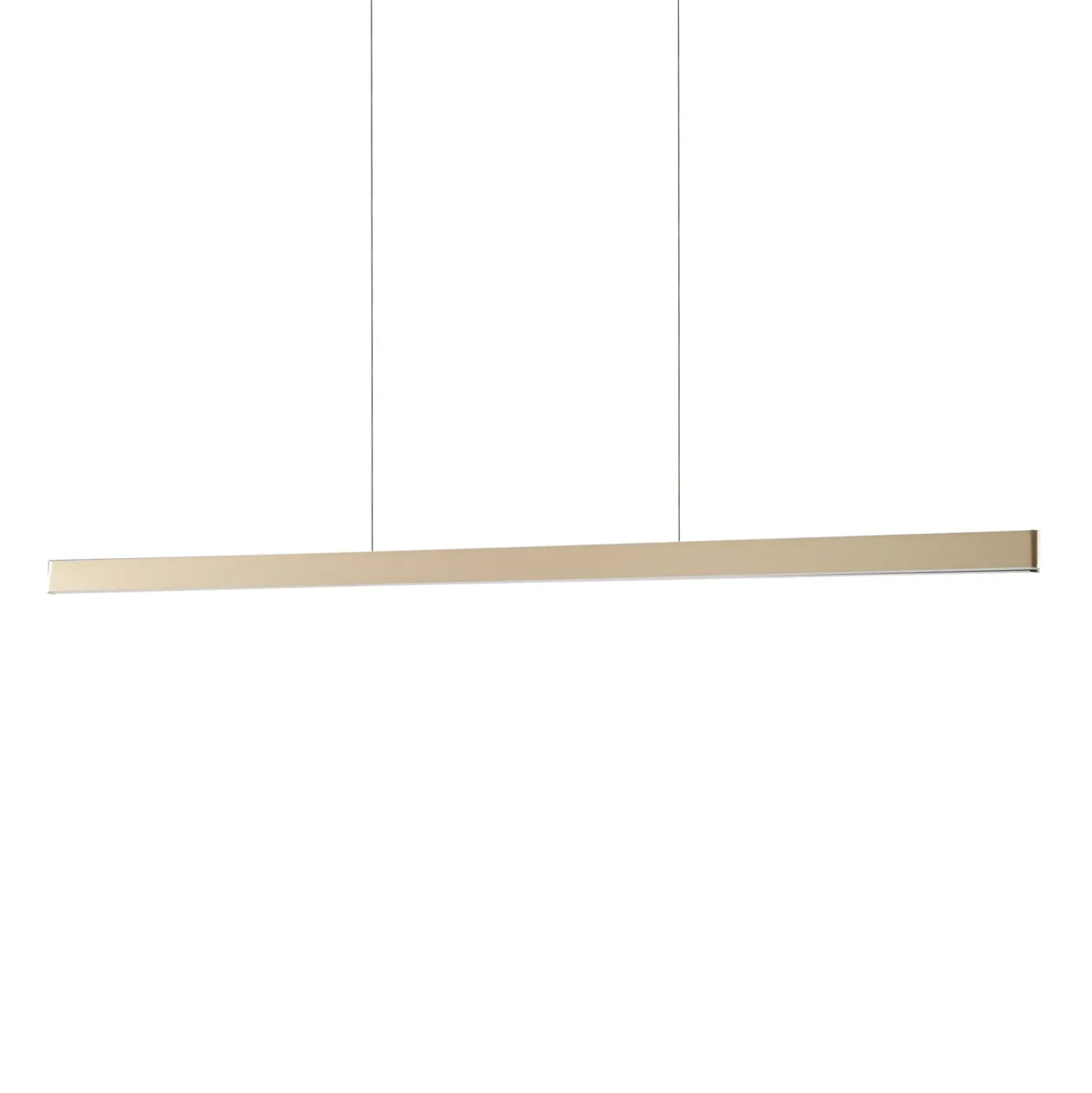 Lámpara colgante LED Lucande Mylosh, dorada, 150 cm, CCT, atenuable