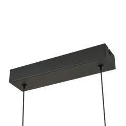 Lámpara colgante LED Lucande Martis, negra, 4 luces, atenuable
