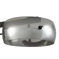 Lámpara colgante LED Lucande Martis, negra, 4 luces, atenuable