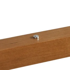 Lámpara colgante LED Lucande Nihalo, madera, 122 cm, atenuable, CCT
