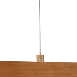 Lámpara colgante LED Lucande Nihalo, madera, 122 cm, atenuable, CCT
