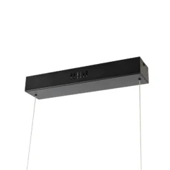 Lámpara colgante LED Lucande Nihalo, nogal, 122 cm, atenuable, CCT