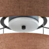 Lámpara colgante LED Lucande Peldano, Ø50 cm marrón/beige, atenuable
