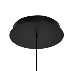 Lámpara colgante LED Lucande Rovan, Ø 60 cm, negro, CCT, atenuable