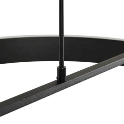 Lámpara colgante LED Lucande Rovan, Ø 60 cm, negro, CCT, atenuable