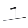 Lámpara colgante LED Lucande Solvar, 158 cm, negro, CCT, atenuable