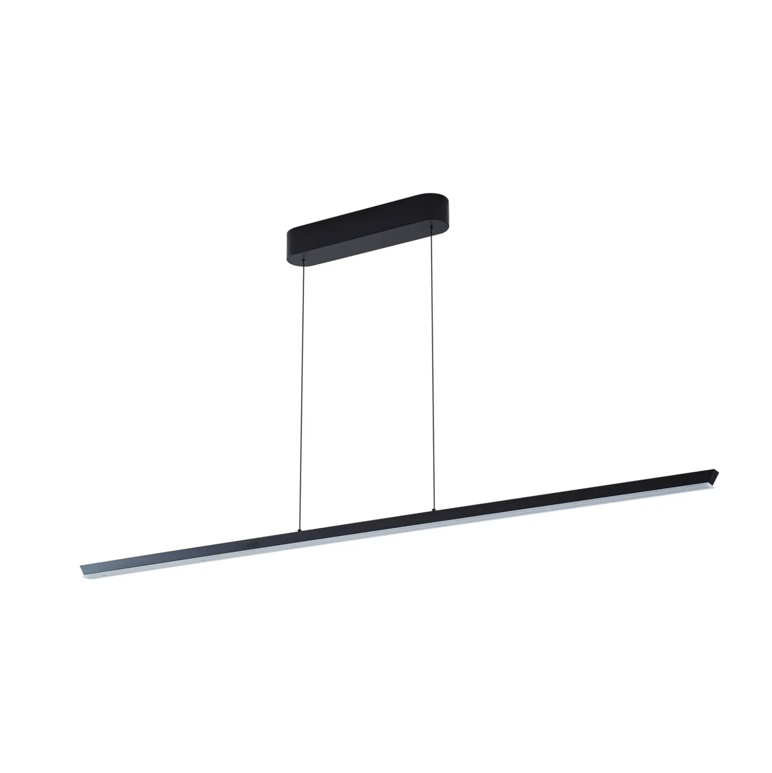 Lámpara colgante LED Lucande Solvar, 158 cm, negro, CCT, atenuable