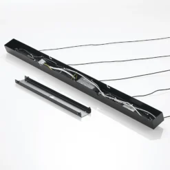 Lámpara colgante LED Lucande Stoika, 88 cm, 5 luces, metal