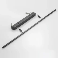 Lámpara colgante LED Lucande Stakato, 140 cm, 6 luces, atenuable