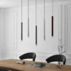 Lámpara colgante LED Lucande Stoika, 88 cm, 5 luces, metal
