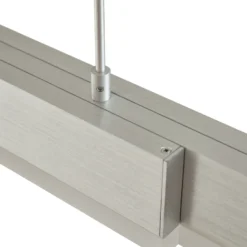 Lámpara colgante LED Lucande Torven, aluminio, CCT, extensible